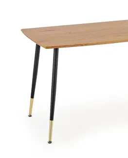 Jedálenské stoly HALMAR Tripolis jedálenský stôl dub zlatý / čierna