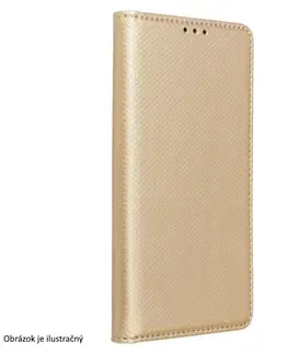Puzdrá na mobilné telefóny Puzdro Smart Case Book pre Samsung Galaxy S23 Ultra, zlaté TEL186585
