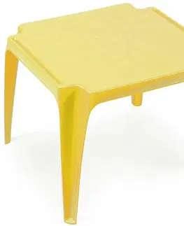 Detský záhradný nábytok Detský stolik žltý