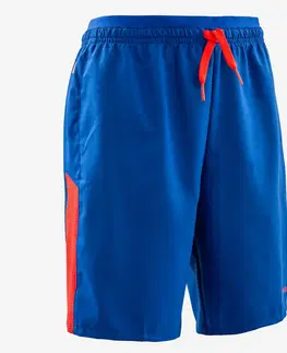 nohavice Detské futbalové šortky Viralto Axton modro-oranžové