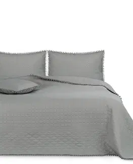 Prikrývky na spanie AmeliaHome Prehoz na posteľ Meadore sivá, 220 x 240 cm