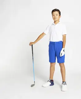 dresy Detská golfová polokošeľa do mierneho počasia biela