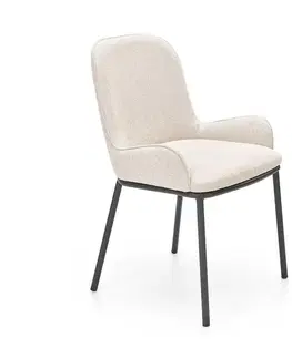 Čalúnené stoličky Stolička K481 tkanina/kov béž 54x60x83