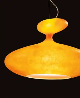 Závesné svietidlá Kundalini Kundalini E. T. A. Sat závesná lampa oranžová