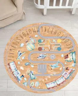 Korkové koberce Detský koberec cesta, korkový koberec pre chlapcov