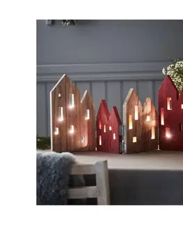 Svietidlá Markslöjd Markslöjd 705743 - LED Vianočná dekorácia VIEW LED/0,9W/3V drevo/červená 