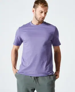 fitnes Pánske tričko na fitness 500 Essentials modré