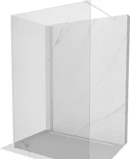 Sprchové dvere MEXEN/S - Kyoto Sprchová zástena WALK-IN 90 x 75 cm, transparent, biela 800-090-212-20-00-075