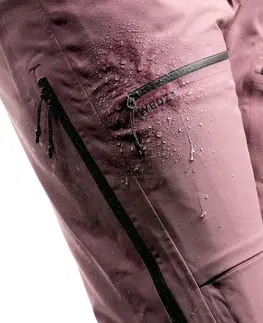 nohavice Dámske lyžiarske nohavice FR500 ružové