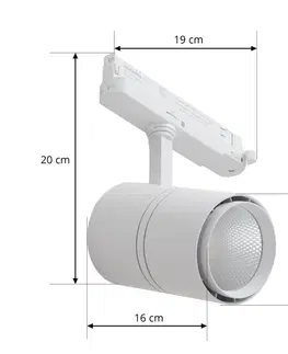 Bodové svetlá PRIOS Prios Marny LED svetlá biela 3-fázová koľajnica