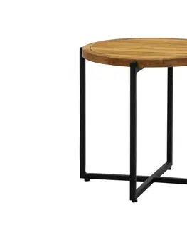 Konferenčné a príručné stolíky Condor konferenčný stolík hnedo-čierny 54 cm