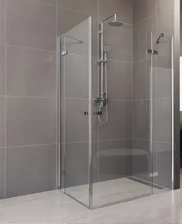 Sprchovacie kúty MEREO - Sprchový kút, Novea, obdĺžnik, 110x100 cm, chróm ALU, sklo Číre CK10516ZVR