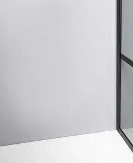 Sprchové dvere GELCO - CURE BLACK sprchová zástena 900 mm, číre sklo CB90