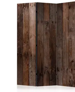 Paravány Paraván Wooden Hut Dekorhome 135x172 cm (3-dielny)