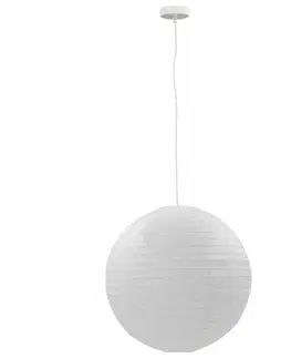 Osvetlenie Závesná lampa biela Dekorhome 60 cm