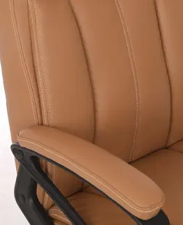 Kancelárske stoličky Kancelárska stolička KA-Y389 Autronic Svetlo hnedá