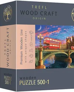Hračky puzzle TREFL - Drevené puzzle 501 - Westminsterský palác, Big Ben, Londýn
