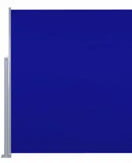 Bočné markízy Zaťahovací bočný markíza 140x300 cm Dekorhome Modrá