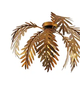 Stropne svietidla Vintage stropné svietidlo zlaté 45 cm - Botanica