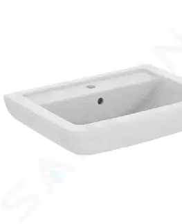 Kúpeľňa IDEAL STANDARD - Eurovit Umývadlo, 650x460x190 mm, s prepadom, 1 otvor na batériu, biela V302801