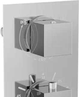 Vane MEXEN - Cube termostatická batérie sprcha / vaňa 2-output chróm 77502-00