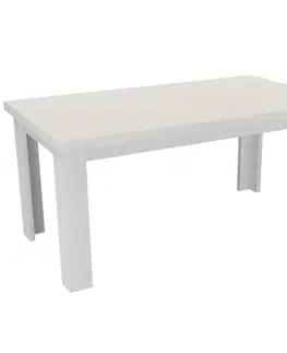 Jedálenské stoly Rozkladací stôl  veľký 160/200x90cm biela alpská