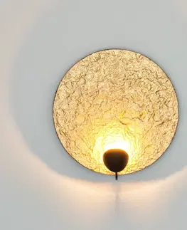 Nástenné svietidlá Holländer So zlatým leskom nástenné LED svietidlo Traversa