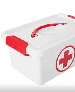 Úložné boxy Kinekus Box plastový, lekárnička, 4L 29x18x13cm PRVÁ POMOC