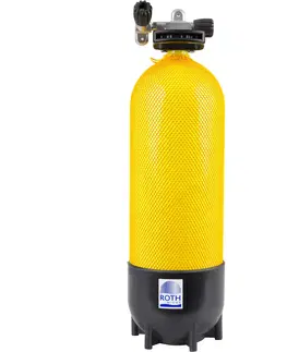 potápanie Tlaková fľaša na potápanie 15 litrov 230 bar žltá