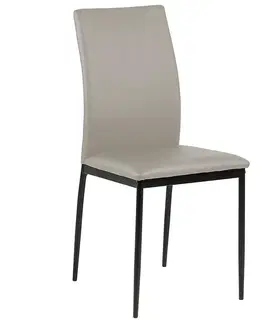 Plastové stoličky Stolička taupe 4 ks