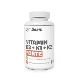 Vitamín D Vitamin D3+K1+K2 Forte - GymBeam 120 kaps.