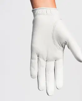 rukavice Dámska golfová rukavica Tour pre praváčky biela