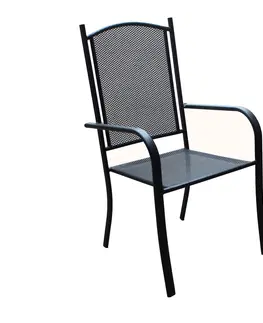 Záhradné kreslá a stoličky Záhradné kreslo ZWMC-037 čierna ROJAPLAST
