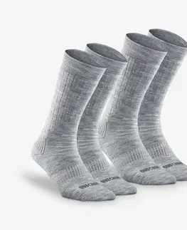 ponožky Turistické hrejivé ponožky SH100 vysoké 2 páry