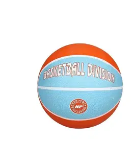Basketbalové lopty Basketbalová lopta MERCO Print Mini veľ. 3 - oranžová-modrá