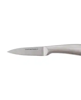 Sady nožov TEMPO-KONDELA JAVED, sada nožov v stojane, 8 ks, strieborná