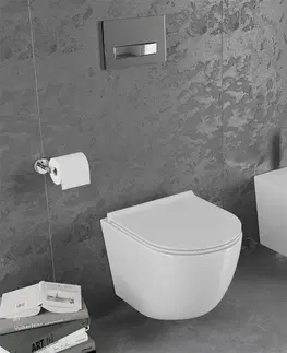 Záchody MEXEN/S - Lena Závesná WC misa vrátane sedátka s slow-slim, duroplast, biela 30220500