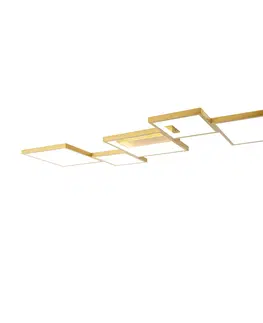 Stropne svietidla Stropné svietidlo zlaté vrátane LED 3 stupňové stmievateľné 5 svetiel - Lejo