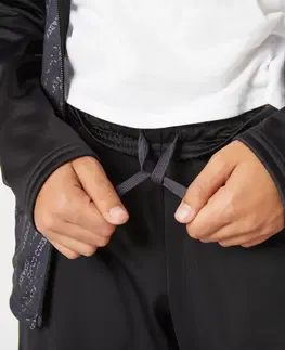 nohavice Detská súprava Gym'Y na cvičenie čierna s potlačou