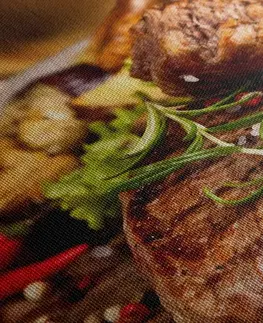 Obrazy jedlá a nápoje Obraz grilovaný hovädzí steak
