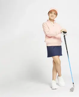 golf Dievčenská golfová šortková sukňa MW500 tmavomodrá