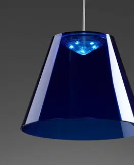 Závesné svietidlá Rotaliana Rotaliana Dina – modré závesné LED svietidlo