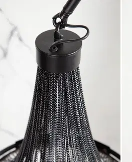 Stojace lampy LuxD 24900 Dizajnová stojanová lampa Kingdom 170 - 210 cm čierna Stojanové svietidlo