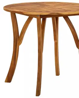 Záhradné stoly Záhradný stôl hnedá Dekorhome 120x120x75 cm