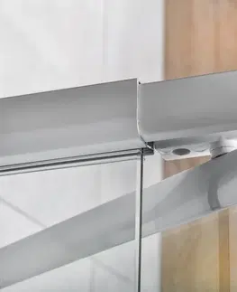 Sprchovacie kúty AQUALINE - AMICO sprchové dvere výklopné 820-1000x1850, číre sklo G80