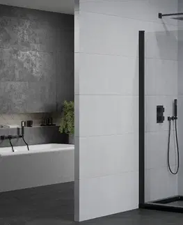 Vane MEXEN/S - Pretória sprchovací kút 80x120, transparent, čierna + sprchová vanička vrátane sifónu 852-080-120-70-00-4070B