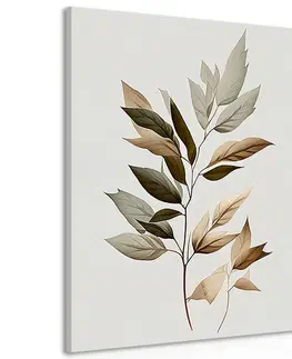 Obrazy stromy a listy Obraz luxusné minimalistické listy