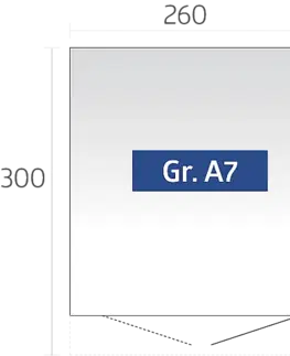 Záhradné altány Biohort Záhradný domček BIOHORT Avantgarde ECO A7 duo 260 × 260 cm (sivý kremeň metalíza)