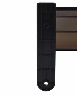 Vchodové prístrešky Strieška nad dvere 300 x 100 cm polykarbonát Dekorhome Čierna / priehľadná
