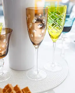 Poháre Poháre na šampanské, set 6 ks, 300 ml, mix farieb, GAIRA TYP 3